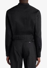 Etro Paisley Jacquard Buttoned Shirt Black MRIC0068-AQ043 N0000