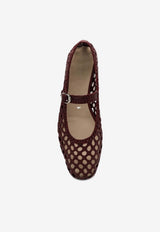 Le Monde Béryl Mary-Jane Woven Ballet Flats Red MRJWOV/O_LEMOB-RED