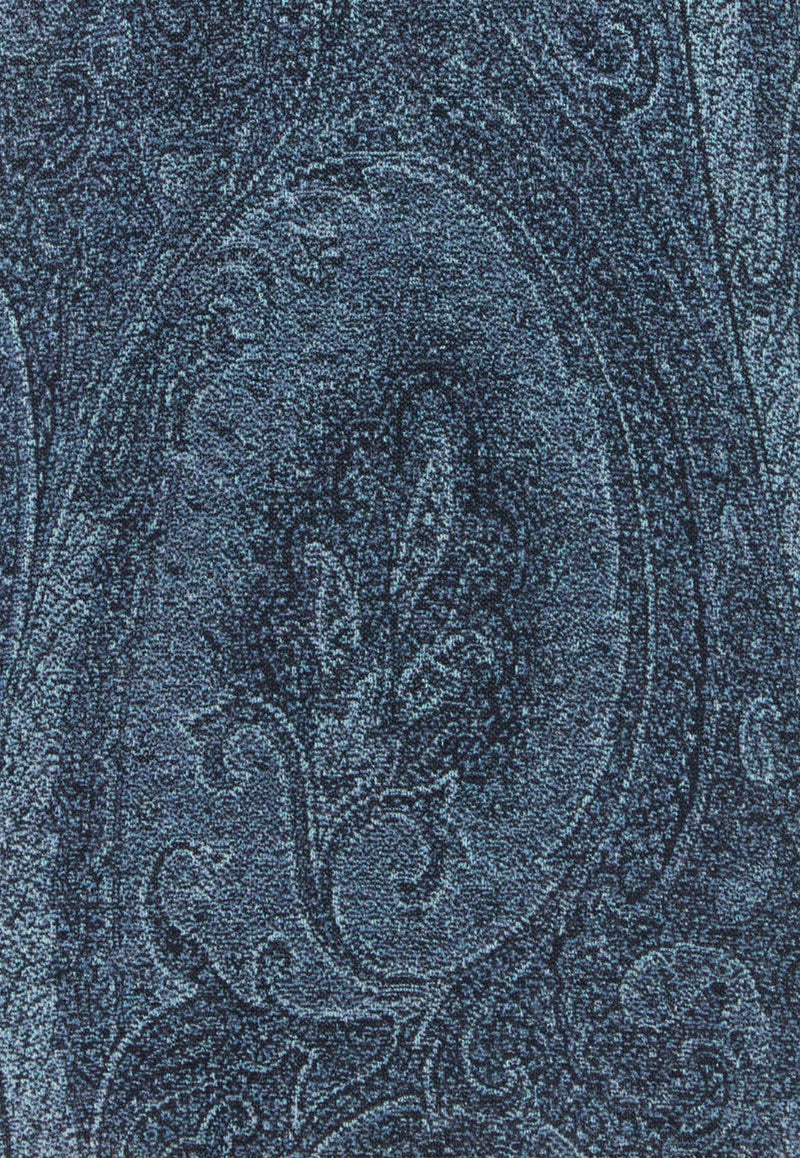 Etro Paisley Jacquard Crewneck Sweater Blue MRKF0096-AK464 X0883