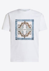 Etro Geometric Print T-shirt White MRMA0002-AK605 W0800
