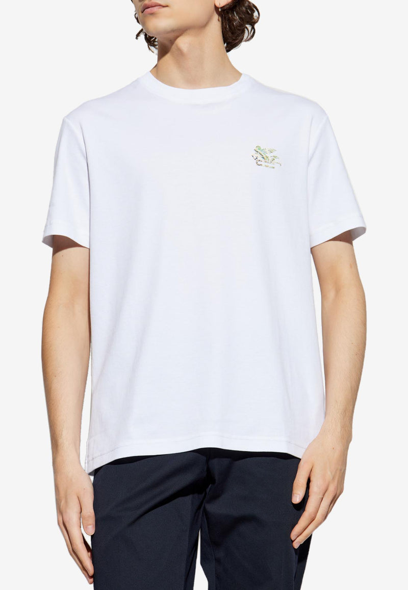 Etro Pegaso Patch Crewneck T-shirt White MRMA0002-AK977 X0800