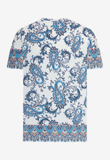Etro Paisley Print Crewneck T-shirt Multicolor MRMA0002-AKG39 X0800