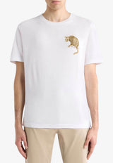 Etro Leopard Print T-shirt White MRMA0002-AR465 W0001