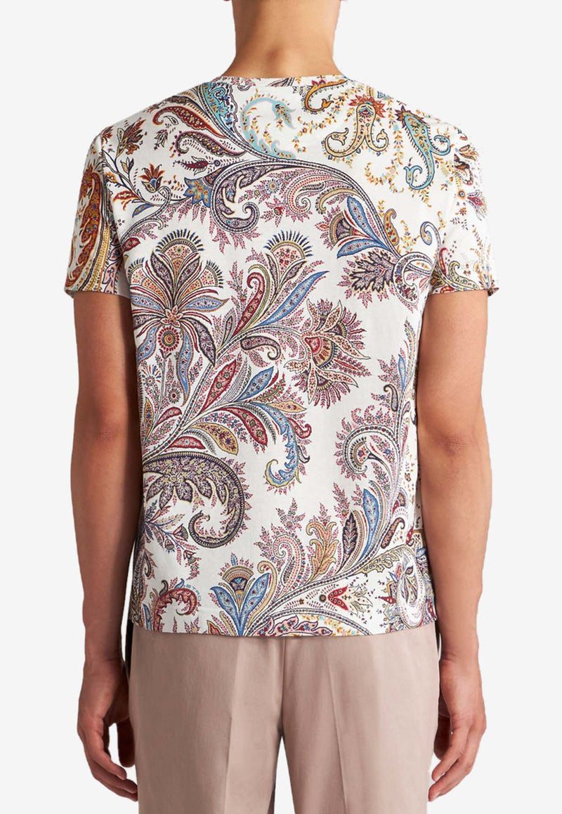 Etro Paisley Print Short-Sleeved T-shirt MRMA0002AJ054X0800MULTICOLOUR