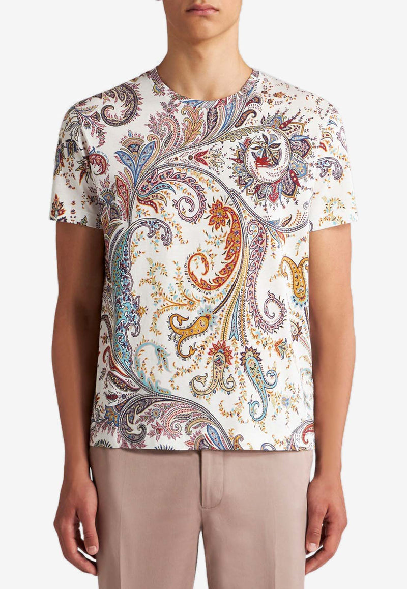 Etro Paisley Print Short-Sleeved T-shirt MRMA0002AJ054X0800MULTICOLOUR