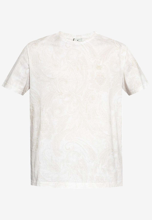 Etro Paisley Print T-shirt White MRMA0002AJ246W0800WHITE