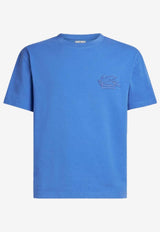 Etro Pegaso Embroidered T-shirt Blue MRMA0007-AR233 B0759