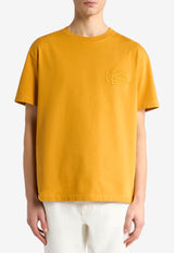 Etro Pegaso Embroidered T-shirt Yellow MRMA0007-AR233 Y9765