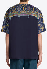 Etro Paisley Print T-shirt Navy MRMA0022-AJ276 X0883