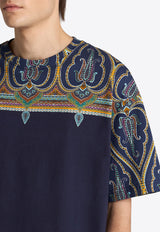 Etro Paisley Print T-shirt Navy MRMA0022-AJ276 X0883