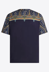 Etro Paisley Print T-shirt Navy MRMA0022-AJ276 X0883