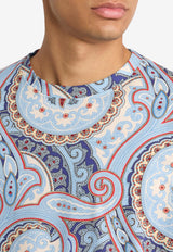 Etro Paisley Print Stripe T-shirt Multicolor MRMA0022-AJ277 X0880