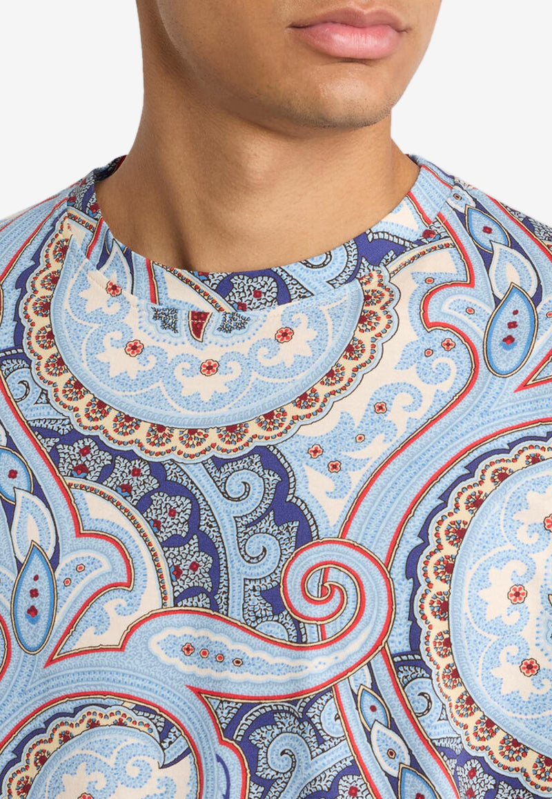 Etro Paisley Print Stripe T-shirt Multicolor MRMA0022-AJ277 X0880