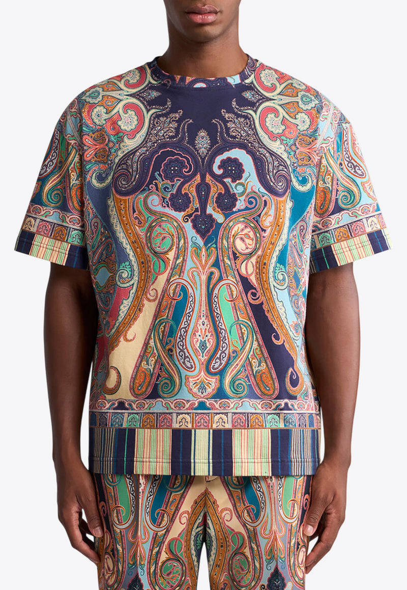 Etro Paisley Print T-shirt Multicolor MRMA0022-AJ282 X0883