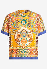 Etro Printed Short-Sleeved T-shirt Yellow MRMA0024-AK967 X0840