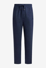 Etro Paisley Jacquard Track Pants Navy MRMC0004-99JJD14 S8460