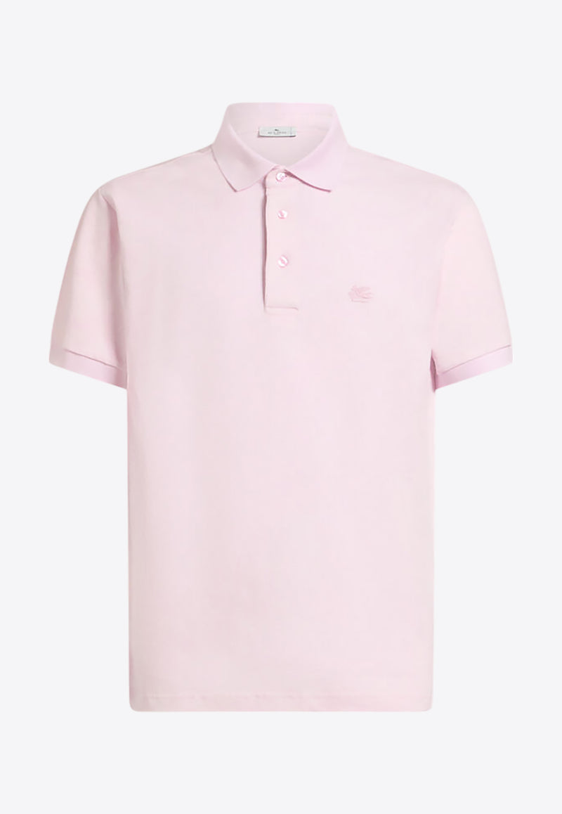 Etro Pegaso Embroidered Polo T-shirt Pink MRMD0004-AJ234 X0871