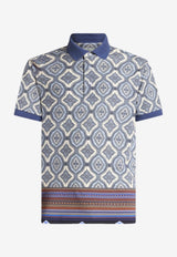 Etro Geometric Pattern Polo T-shirt Multicolor MRMD0004-AJ278 X0880