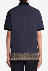 Etro Striped Polo T-shirt Navy MRMD0004-AJ279 X0883