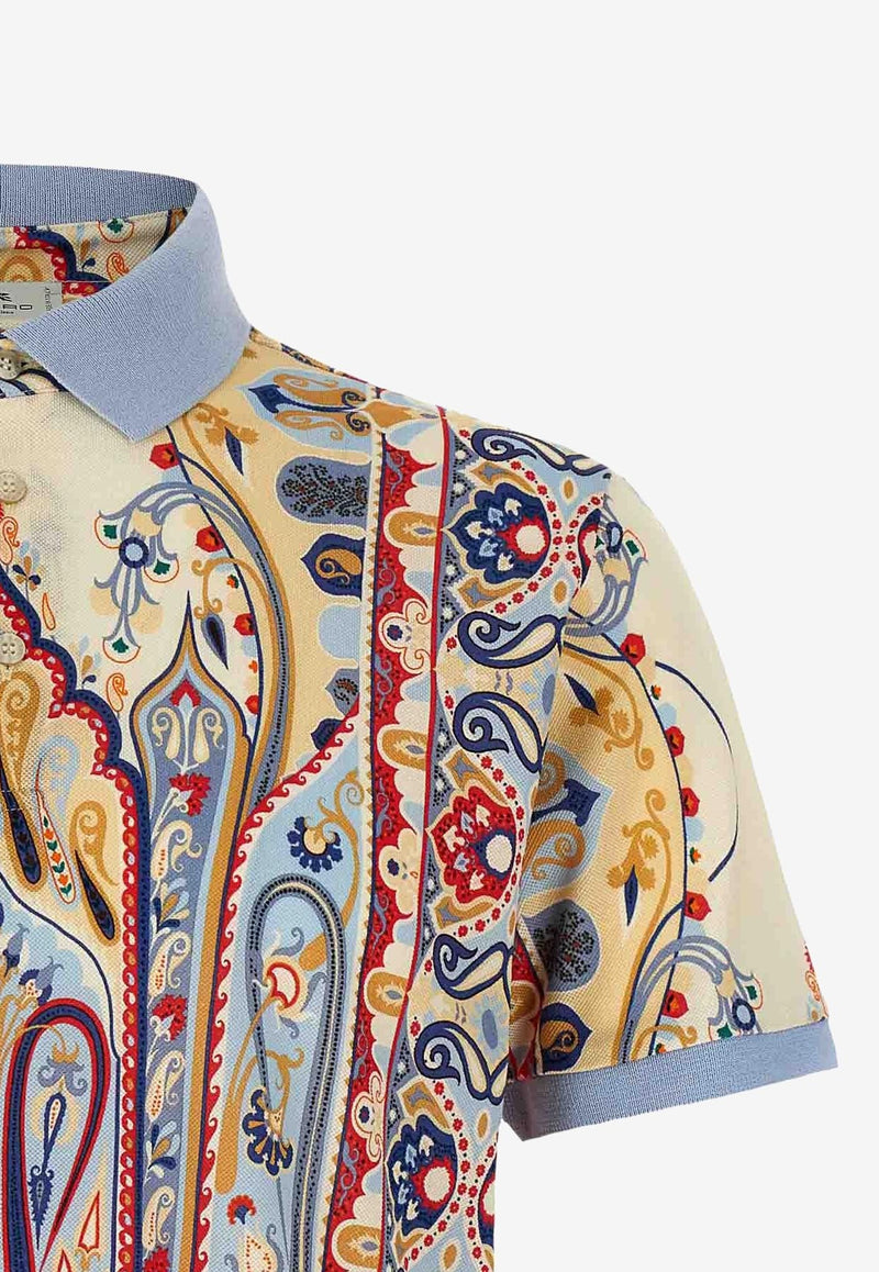 Etro Paisley Print Polo T-shirt Multicolor MRMD0004-AJ280 X0880