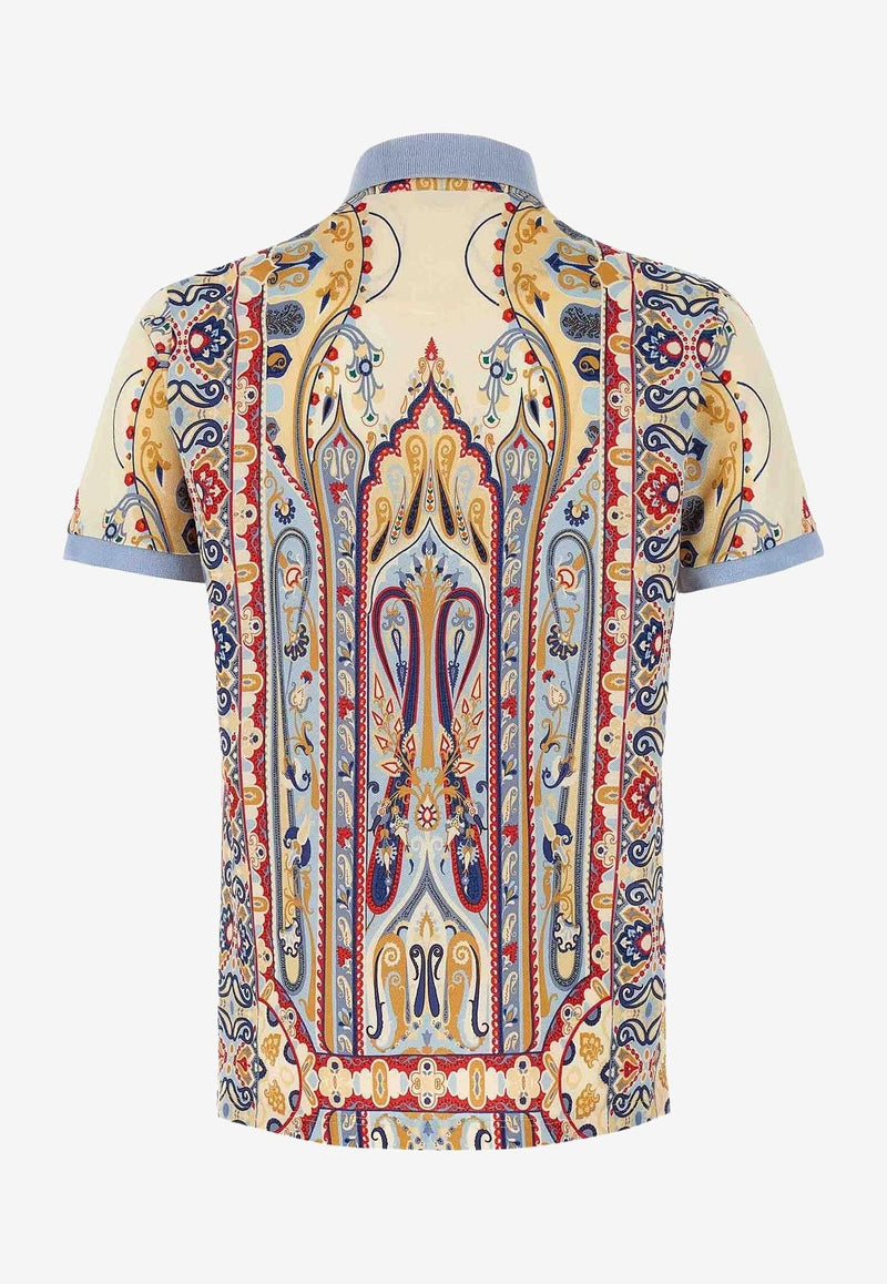 Etro Paisley Print Polo T-shirt Multicolor MRMD0004-AJ280 X0880