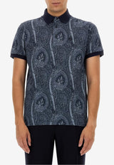 Etro All-Over Foliage Polo T-shirt Blue MRMD0004-AK472 X0883