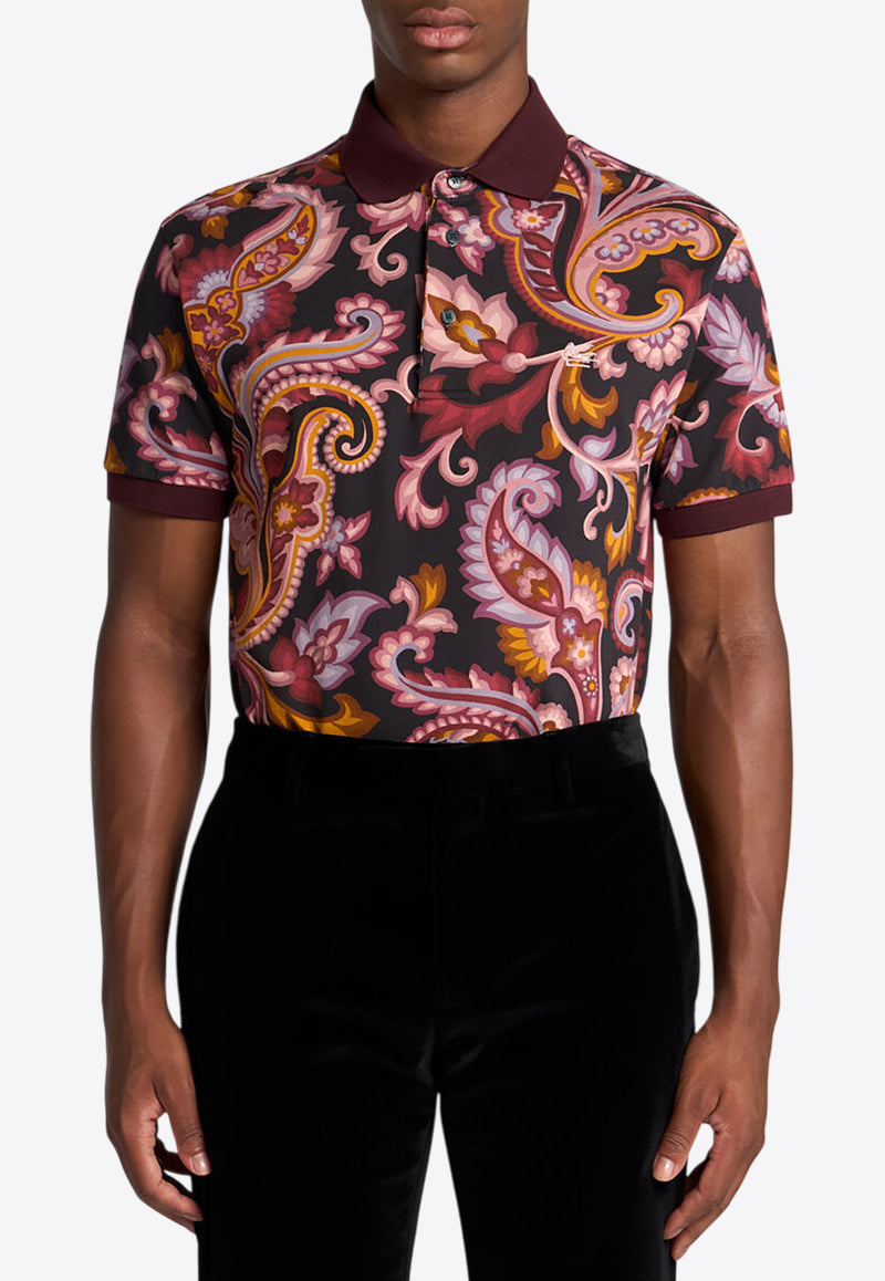 Etro Floral Paisley Print Polo T-shirt Multicolor MRMD0004-AK792 X0810