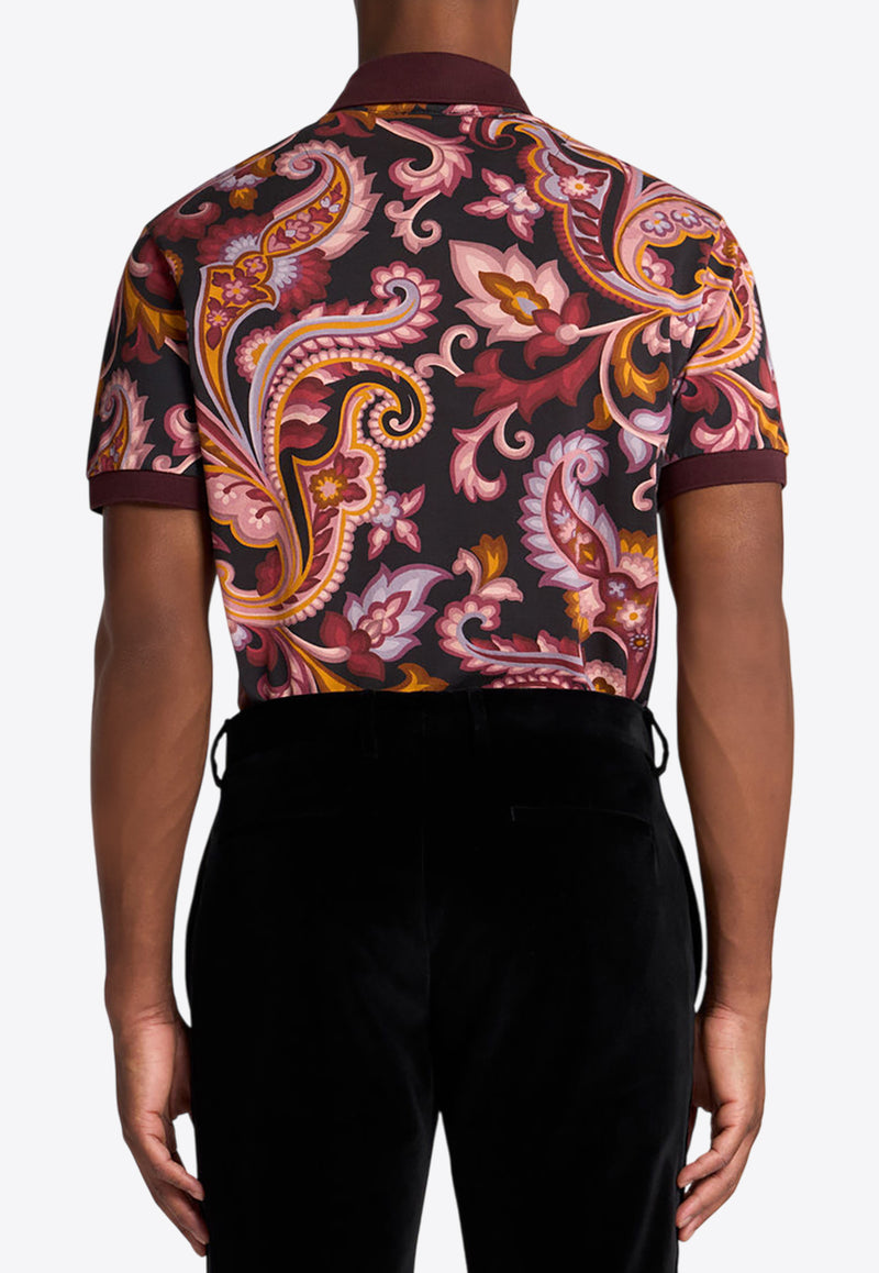 Etro Floral Paisley Print Polo T-shirt Multicolor MRMD0004-AK792 X0810