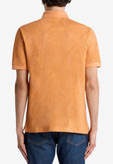 Etro Arnica Jacquard Polo T-shirt Orange MRMD0004-AKF84 X0850