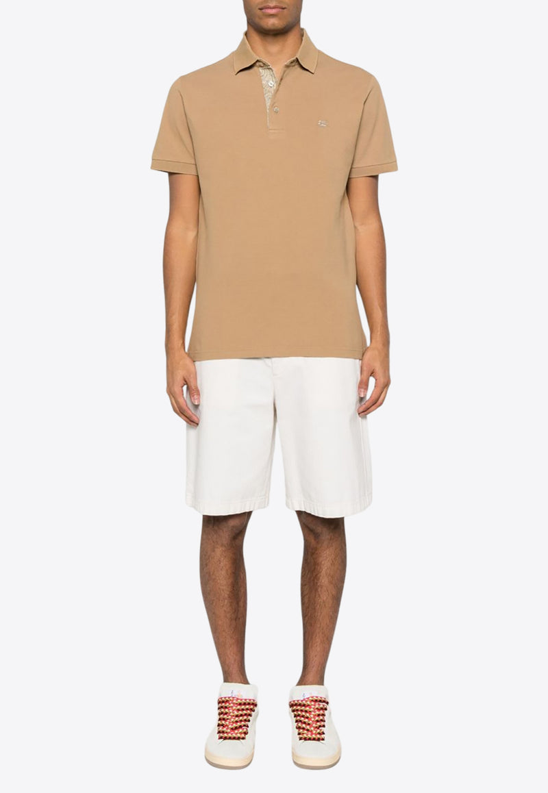 Etro Pegaso Embroidered Polo T-shirt Beige MRMD0005-AC274 M2899