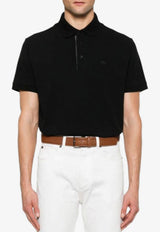 Etro Pegaso Embroidered Polo T-shirt Black MRMD0005-AC274 N0000
