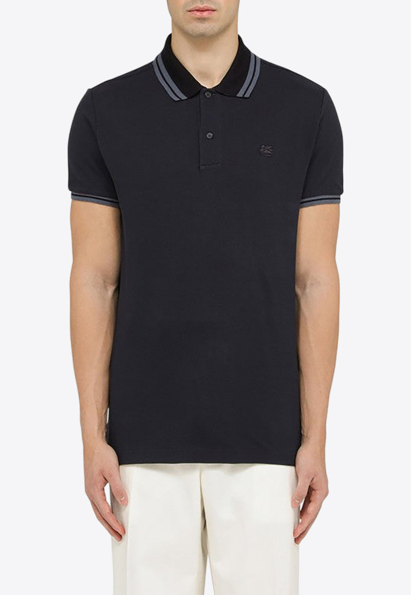 Etro Logo Embroidered Polo T-shirt Blue MRMD0007AC174/O_ETRO-B0665