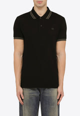 Etro Logo Embroidered Polo T-shirt Black MRMD0007AC174/O_ETRO-N0000