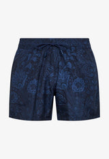 Etro Paisley Print Swim Shorts Blue MRPB0001-99SASU2 X0887