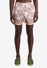 Etro Leafy Paisley Print Swim Shorts Multicolor MRPB0002-99SPSG3 X0850