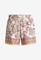 Etro Leafy Paisley Print Swim Shorts Multicolor MRPB0002-99SPSG3 X0850