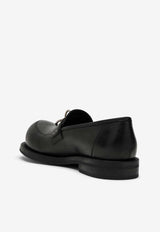 Martine Rose  Metal Ring Leather Loafers Black MRSS241035LE/O_MARTI-BLACK