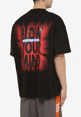 Martine Rose Blow Your Mind Crewneck T-shirt MRSS24621ACO/O_MARTI-BLBLYM