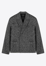 Represent Double-Breasted Peak-Lapeled Blazer MS1003CHARCOAL