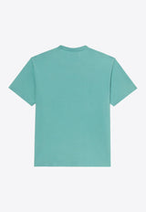 Frame Denim Short-Sleeved Crewneck T-shirt Green MS24JTE002LIGHT GREEN
