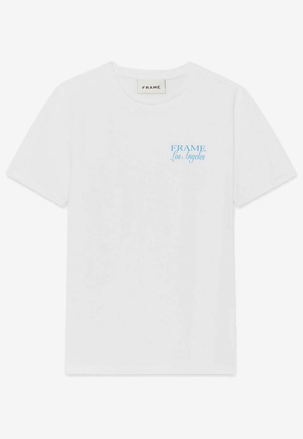 Frame Denim LA Logo Short-Sleeved T-shirt MS24JTE013WHITE