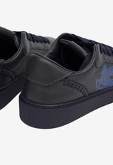 Etro Pegaso Leather Low-Top Sneakers Black MS4C0004-AP304 B0711