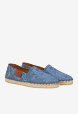 Etro Paisley Print Canvas Espadrilles Blue MS4G0002-AKG82 X0883