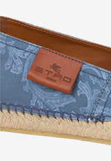 Etro Paisley Print Canvas Espadrilles Blue MS4G0002-AKG82 X0883