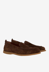 Etro Paisley Jacquard Suede Loafers Brown MS4N0001-AP444 M0021