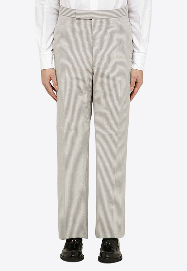 Thom Browne Seersucker Striped Tailored Pants MTC051AF0600/O_THOMB-055