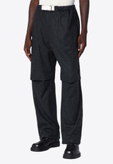 DARKPARK Straight-Leg Wool Track Pants Gray MTR09FAW02/P_DARKP-0075