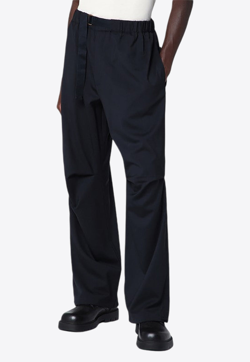 DARKPARK Straight-Leg Wool Track Pants Navy MTR09FAW04/P_DARKP-0051