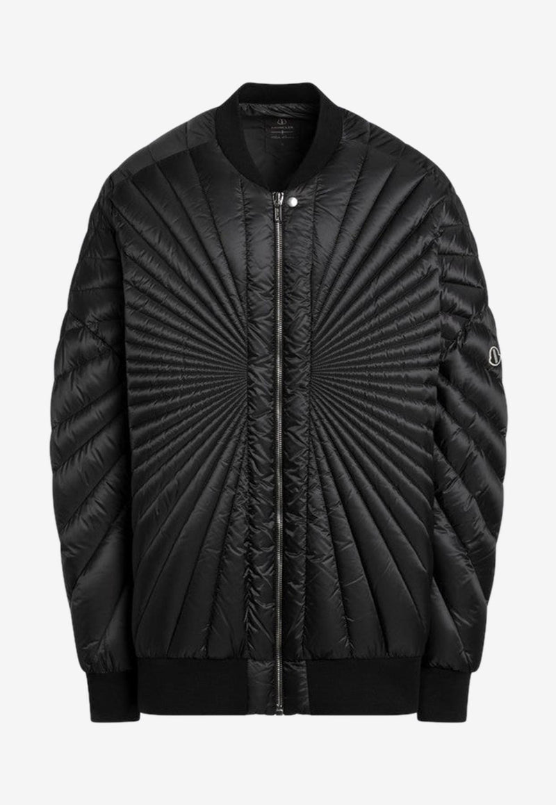 Moncler + Rick Owens Quilted Radiance Flight Bomber Jacket  Black MU02D1A01M4424/P_RICKO-999