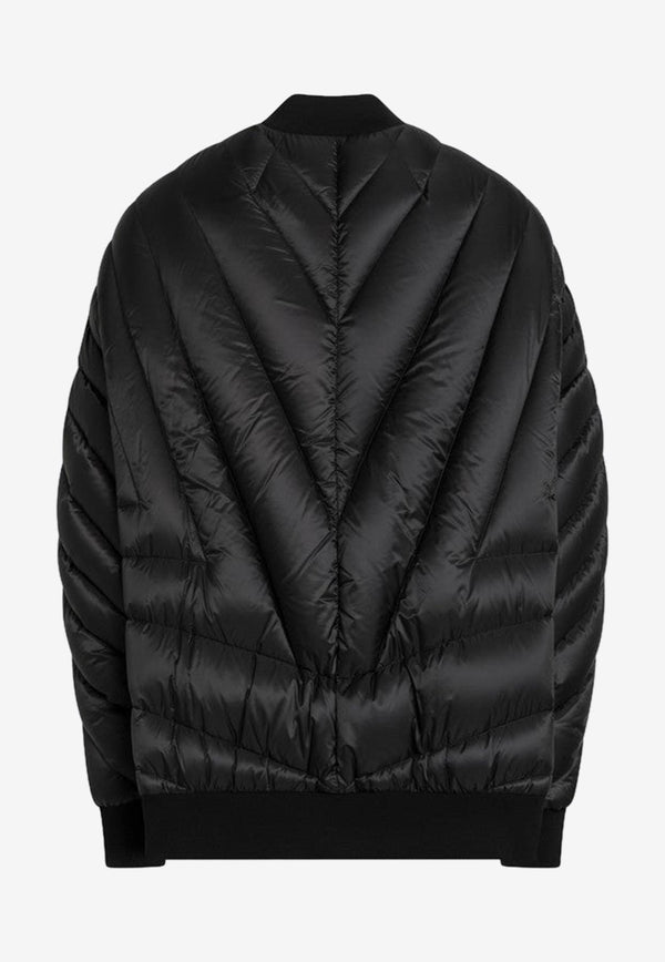 Moncler + Rick Owens Quilted Radiance Flight Bomber Jacket  Black MU02D1A01M4424/P_RICKO-999